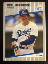 1989 Fleer Box Bottom Cards #14 Orel Hershiser