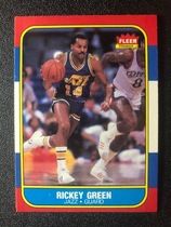 1986 Fleer Base Set #39 Rickey Green