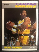 1987 Fleer Base Set #108 Mychal Thompson