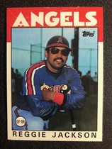 1986 Topps Wax Box Cards #I Reggie Jackson