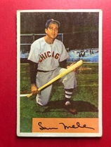 1954 Bowman Base Set #22 Sam Mele