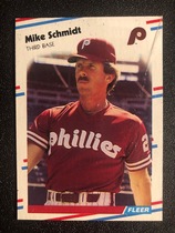1988 Fleer Box Panels #11 Mike Schmidt