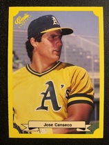 1987 Classic Update Yellow/Green Backs #125 Jose Canseco