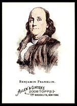 2008 Topps Allen & Ginter #3 Benjamin Franklin