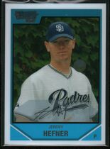 2007 Bowman Chrome Draft Draft Picks #BDPP40 Jeremy Hefner