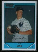 2007 Bowman Chrome Draft Draft Picks #BDPP9 Ryan Zink