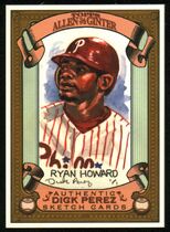 2007 Topps Allen & Ginter Dick Perez Sketches #21 Ryan Howard