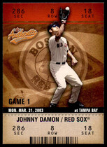 2003 Fleer Authentix #9 Johnny Damon