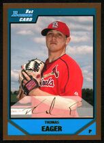 2007 Bowman Draft Draft Picks Gold #BDPP33 Thomas Eager