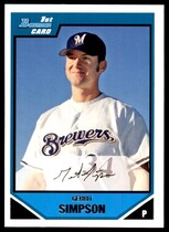 2007 Bowman Prospects #BP29 Gerrit Simpson