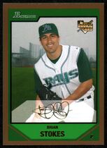 2007 Bowman Draft Gold #BDP37 Brian Stokes