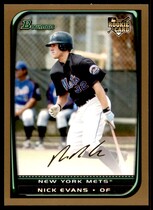 2008 Bowman Draft Gold #BDP16 Nick Evans
