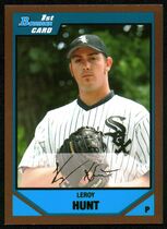 2007 Bowman Draft Draft Picks Gold #BDPP43 Leroy Hunt