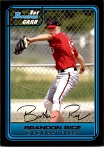 2006 Bowman Draft Draft Picks #DP28 Brandon Rice