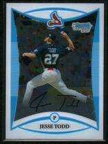 2008 Bowman Chrome Draft Prospects #BDPP98 Jesse Todd