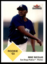 2003 Fleer Tradition Update #U349 Mike Nicolas
