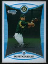 2008 Bowman Chrome Draft Prospects #BDPP46 Dusty Coleman