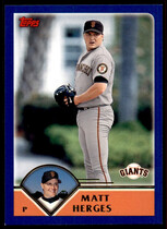 2003 Topps Traded #T101 Matt Herges
