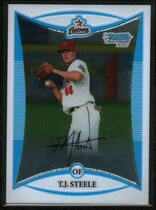 2008 Bowman Chrome Draft Prospects #BDPP30 T.J. Steele