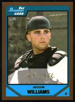 2007 Bowman Draft Draft Picks Gold #BDPP65 Jackson Williams
