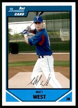2007 Bowman Draft Draft Picks #BDPP22 Matt West