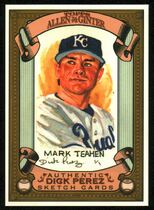2007 Topps Allen & Ginter Dick Perez Sketches #13 Mark Teahen