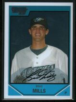 2007 Bowman Chrome Draft Draft Picks #BDPP56 Brad Mills