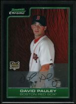 2006 Bowman Chrome Draft #BDP12 David Pauley