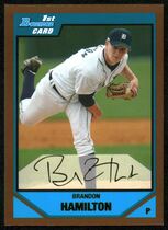 2007 Bowman Draft Draft Picks Gold #BDPP10 Brandon Hamilton