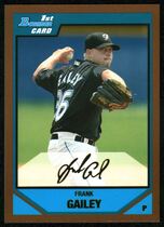 2007 Bowman Draft Draft Picks Gold #BDPP39 Frank Gailey