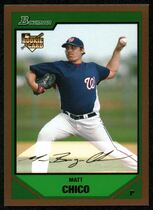 2007 Bowman Draft Gold #BDP2 Matt Chico