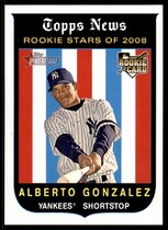 2008 Topps Heritage Black Back #127 Alberto Gonzalez