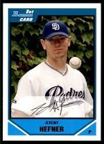 2007 Bowman Draft Draft Picks #BDPP40 Jeremy Hefner