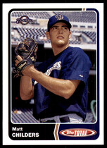 2003 Topps Total #26 Matt Childers
