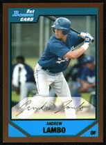 2007 Bowman Draft Draft Picks Gold #BDPP28 Andrew Lambo