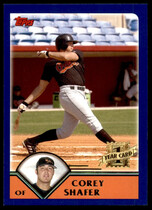 2003 Topps Traded #T247 Corey Shafer