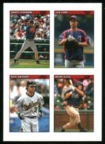 2006 Topps Bazooka 4 on 1 Stickers #42 Brian Giles|Grady Sizemore|Lew Ford|Nick Swisher