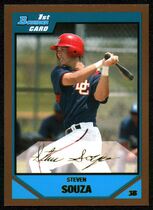 2007 Bowman Draft Draft Picks Gold #BDPP35 Steven Souza