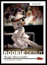 2006 Topps Update and Highlights Rookie Debut #RD-14 Reggie Abercrombie