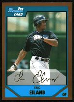 2007 Bowman Draft Draft Picks Gold #BDPP15 Eric Eiland