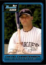 2006 Bowman Draft Draft Picks #DP50 David Christensen
