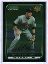 2008 Bowman Chrome Draft #BDP28 Matt Macri