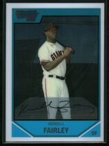 2007 Bowman Chrome Draft Draft Picks #BDPP59 Wendell Fairley