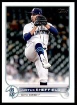 2022 Topps Base Set Series 2 #587 Justus Sheffield