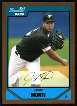 2007 Bowman Draft Draft Picks Gold #BDPP47 Jason Monti