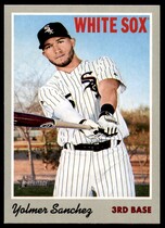 2019 Topps Heritage #91 Yolmer Sanchez