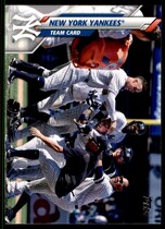 2020 Topps Base Set #83 New York Yankees Team Card