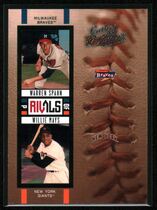 2005 Donruss Leather & Lumber Rivals #R-25 Mays|Spahn