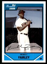 2007 Bowman Draft Draft Picks #BDPP59 Wendell Fairley