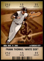 2003 Fleer Authentix #11 Frank Thomas